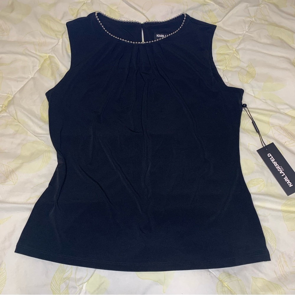 Karl Lagerfeld Women’s Black Top size: M New With Tag